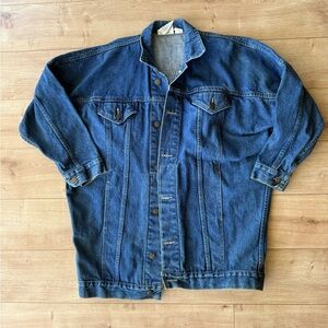 Vintage Limited Express Denim Jacket Made USA Chore Coat Trucker Mens 2